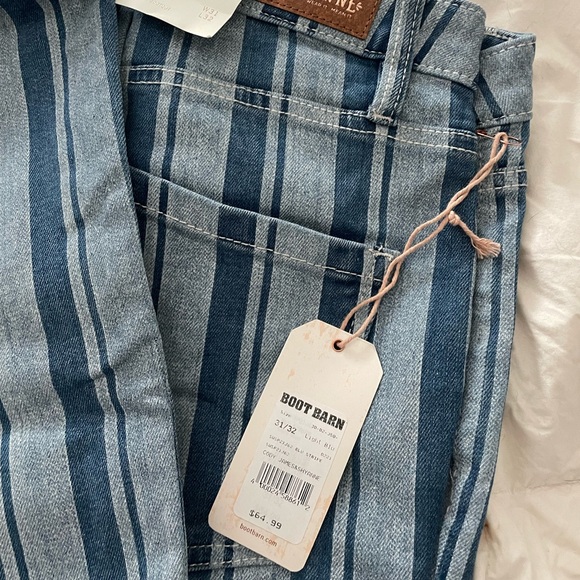 Shyanne Bootcut Striped Jeans NWT SZ 31x32 - Picture 2 of 4
